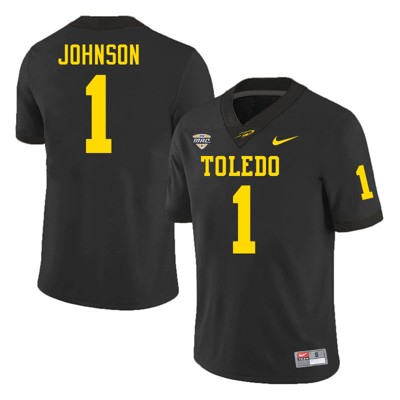 Desjuan Johnson Toledo Jersey,Toledo Rockets #1 Desjuan Johnson Jersey Youth College-Black